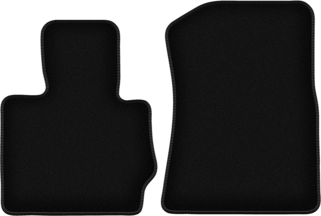 Wielganizator Velours-Autoteppiche vorne – passend für BMW X4 F26 (SUV, Bj. 2014-2018) – schwarz, passgenau, mit Befestigungen set 2 Stk.
