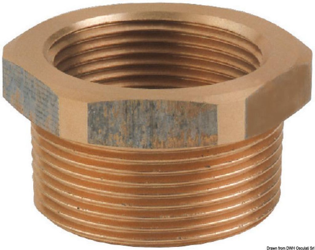 GUIDI brązowe Verbinder M-F 1"1/4 x 1" Osculati 17.563.09