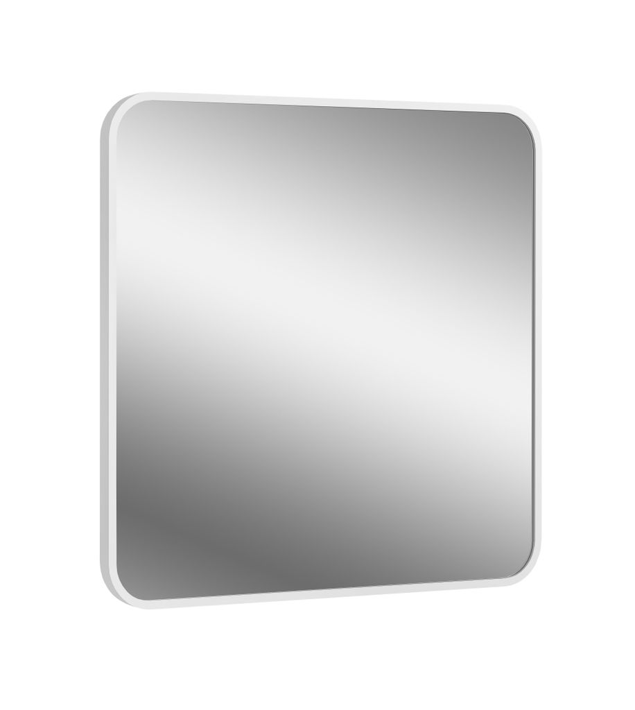 Quadratischer Spiegel 60×60 cm mit weißem Rahmen für Badezimmer, Wohnzimmer oder Flur – modern und dekorativ