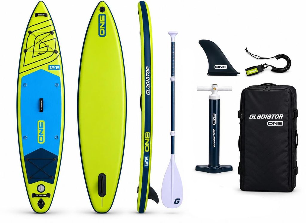 GLADIATOR ONE 12'6 Touring Cruiser SUP Board Set Produktbild 