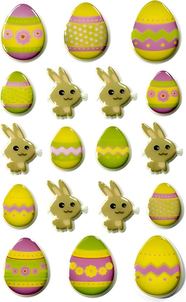 Maildor Stickers Cooky Hasen&Eier 7,5x12 1Bg