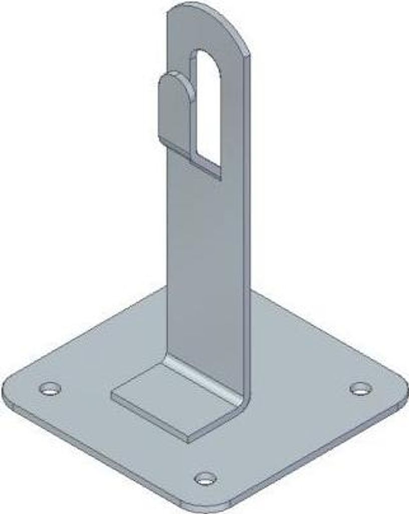 Dachhalterung mit Platte H 70mm