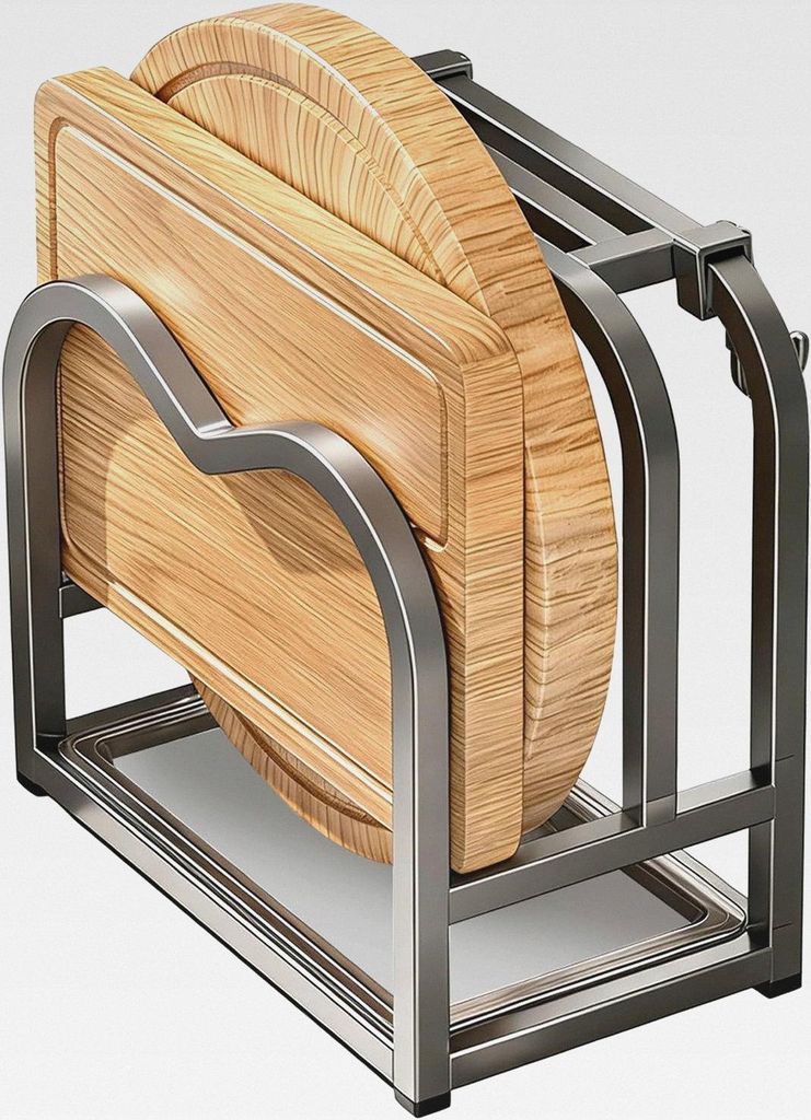 Topfdeckelhalter - Utensilienständer mit schneller Entwässerung, rostfrei und platzsparend | Halter für Topfdeckel in der Küche | Für Wohnheim...