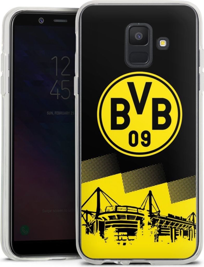 DeinDesign Handyhülle für Samsung Galaxy A6 (2018) Silikon Hülle Case Smartphone Schutzhülle BVB Borussia Dortmund Stadion