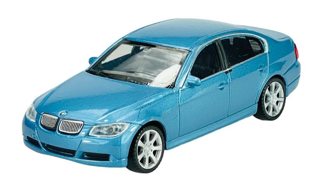 Welly BMW 330i E90 Blau  1:43 Die Cast Metall Modell Neu im Produktbild 