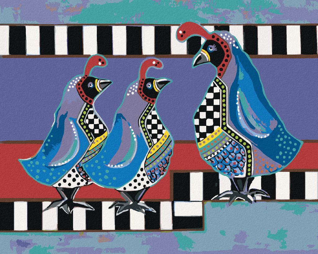 Zuty - Malen nach Zahlen - MUTTER MIT VÖGLEIN (JONNA JAMES), 40x50 cm, ohne Keilrahmen