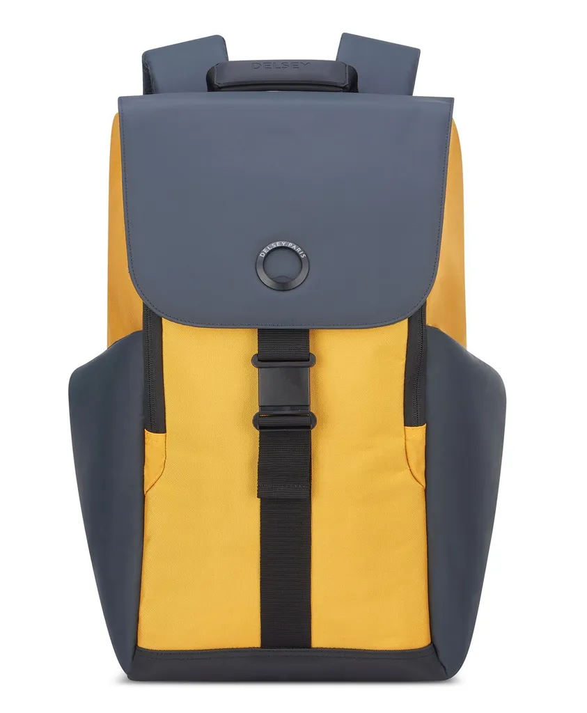 Sécurisez votre ordinateur avec le sac DELSEY Securflap 20L Jaune et Bleu