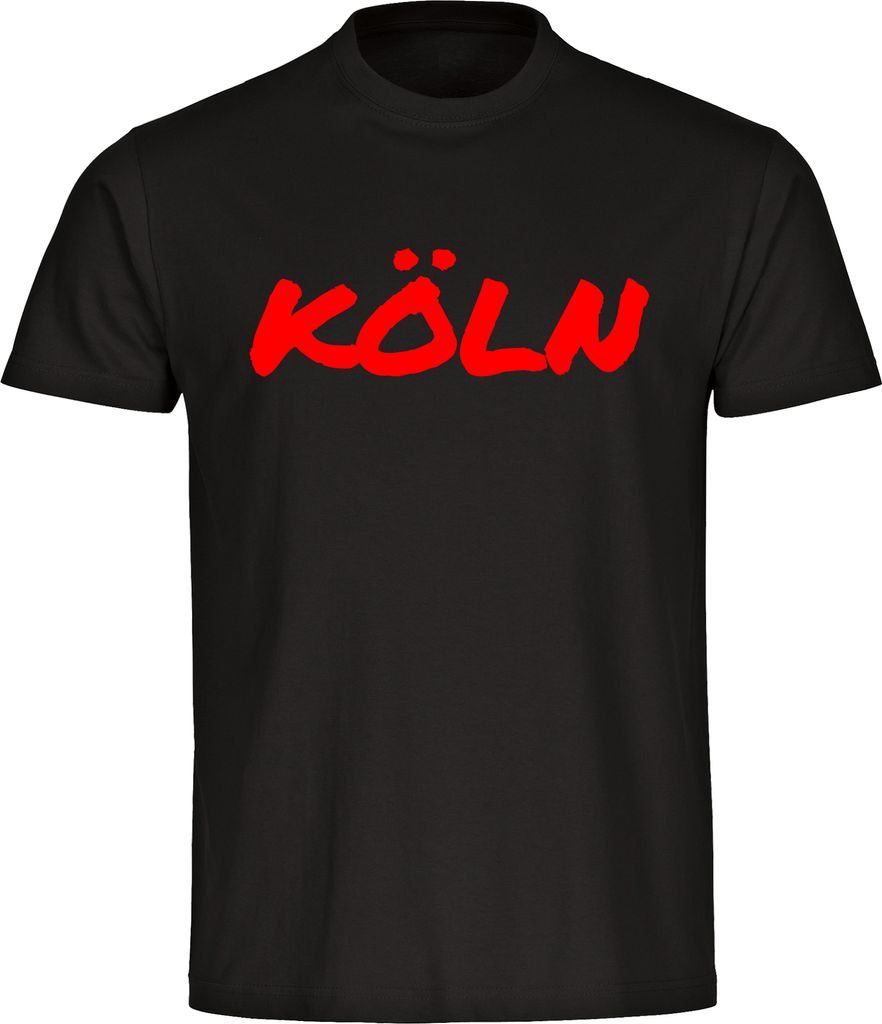 multifanshop Kinder T-Shirt - Köln - Textmarker, schwarz, Größe 128