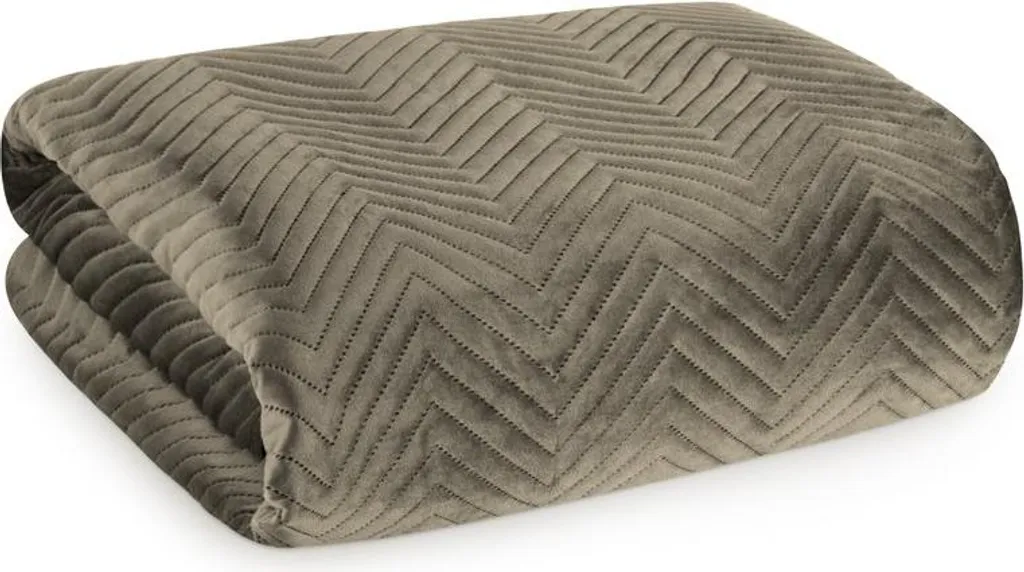 Couvre-lit gaufré Sofia Eurofirany 200x240 cm marron texture premium