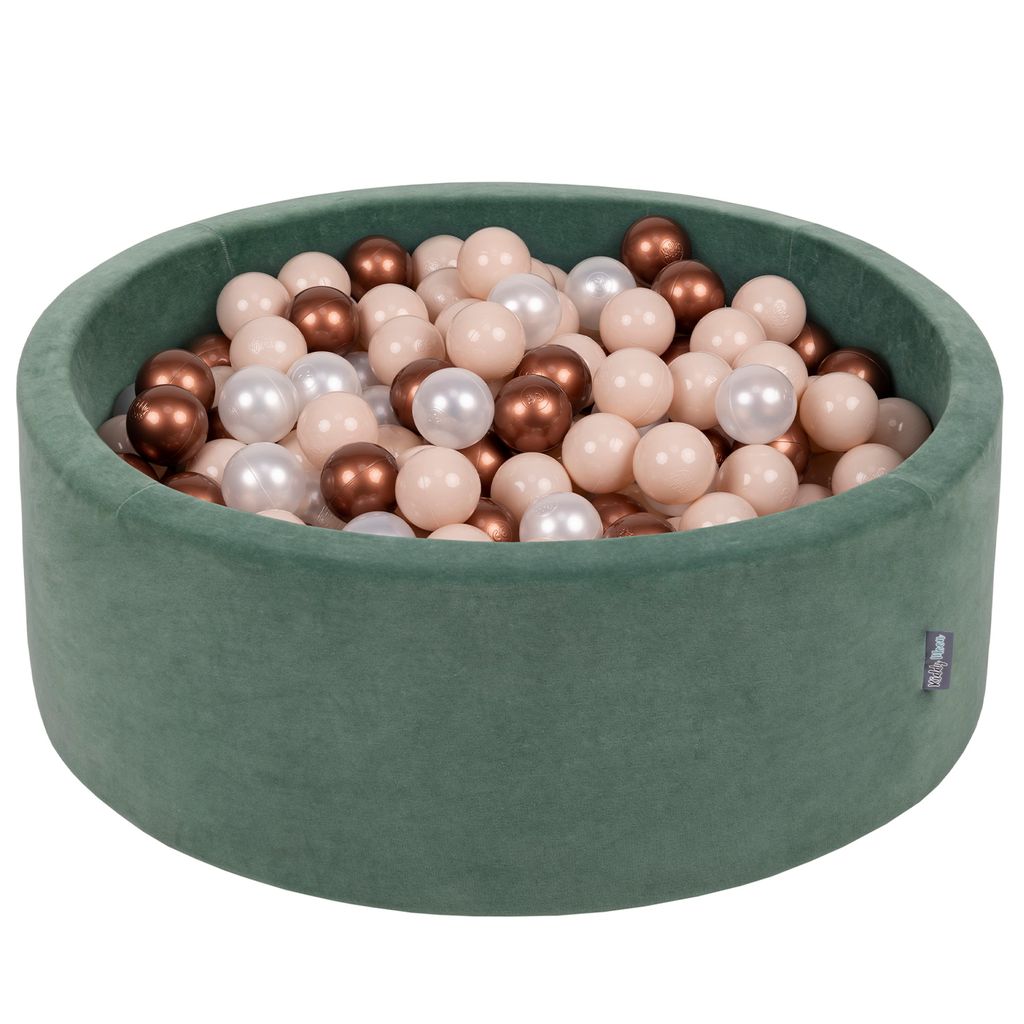 KiddyMoon 90x30cm/300 loptičiek ∅ 7cm Velúrový Okrúhly Obrázok produktu 