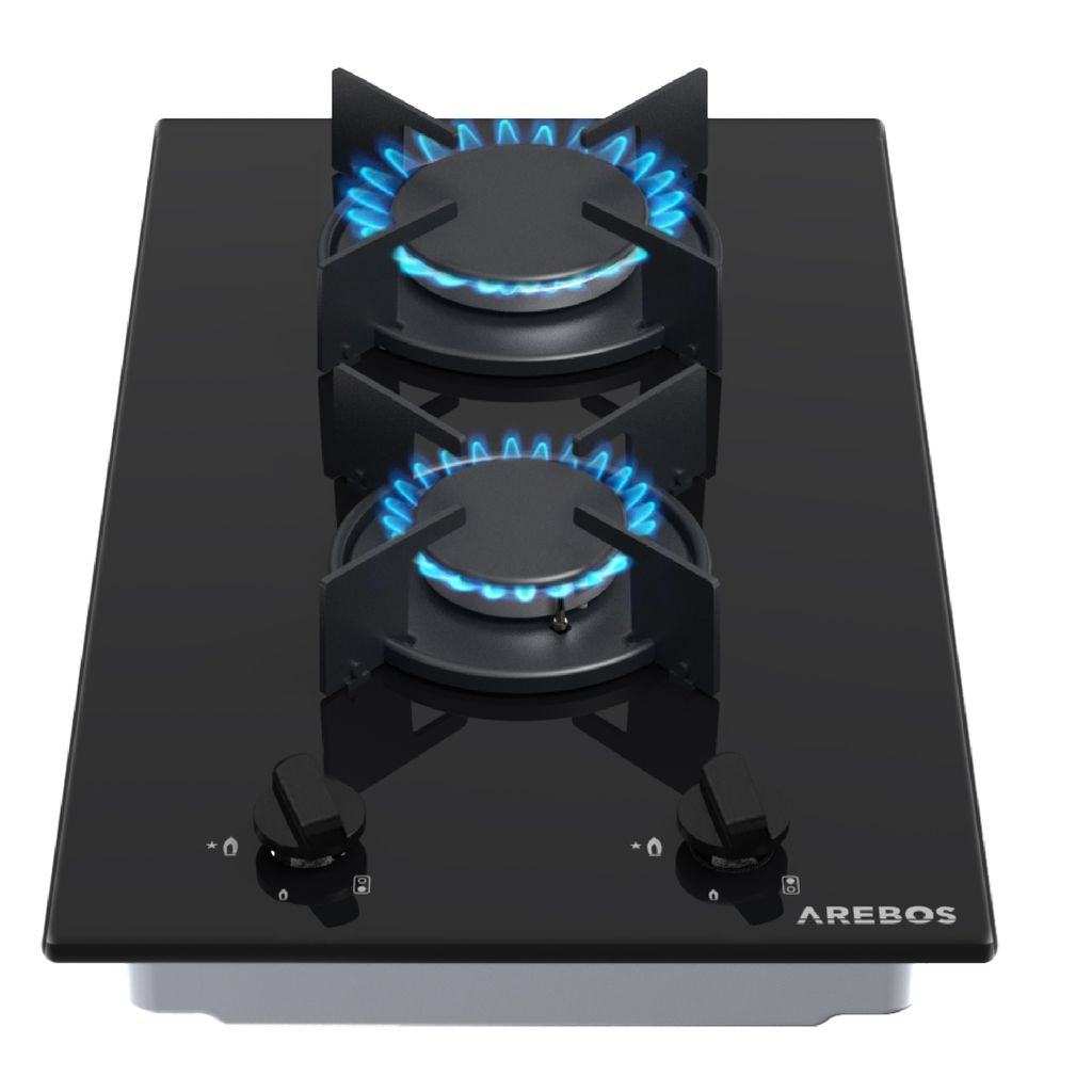 AREBOS Gaskochfeld 2 Flammen, Gasherd, Gasfelder, Produktbild 1