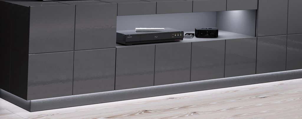 Cama LED osvětlení RTV skříň REJA bílá Obrázek produktu 