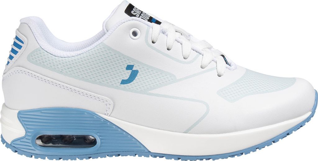 Safety Jogger Damen Berufsschuh Ela O1 light blue nach EN EN ISO 20347:2012 O1 ESD SRC weiß Größe 37