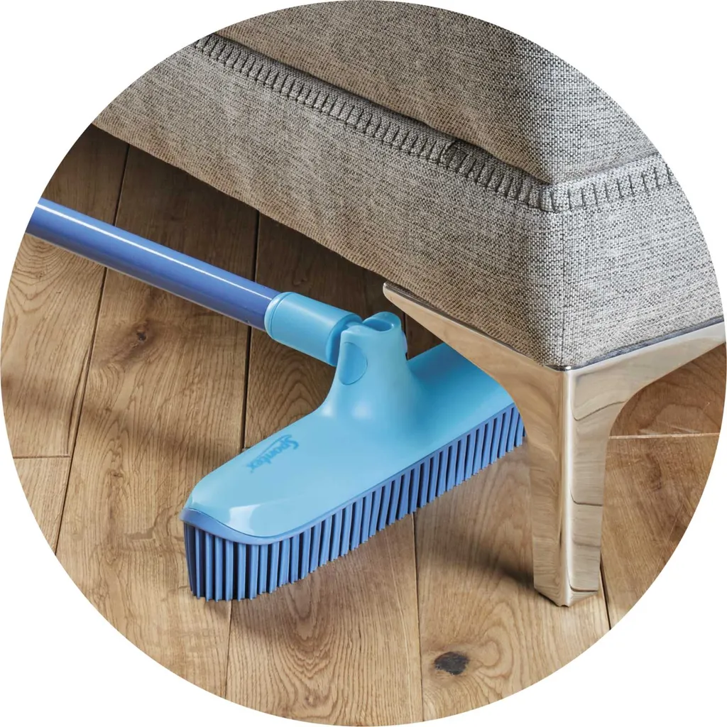 Brosse Pivotante Spontex Catch & Clean avec Picots Caoutchouc Gris