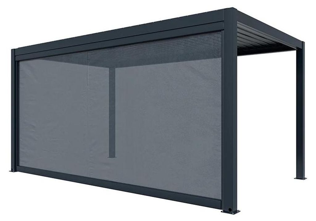 Outgarden Anthrazit 3x3 Meter Pergola Sonnenschutzrollo, Kompatibel mit Alu Pergola Natura und Brisa, UV Schutz, Wetterfest, Einfache Montage, Prem...