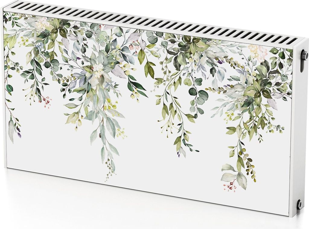 Efeu – Magnetische Heizkörperabdeckung – 110x60 cm – Magnet Heizkörperabdeckung – 3D Würfel – Heizkörperverkleidung – Magnetische W...