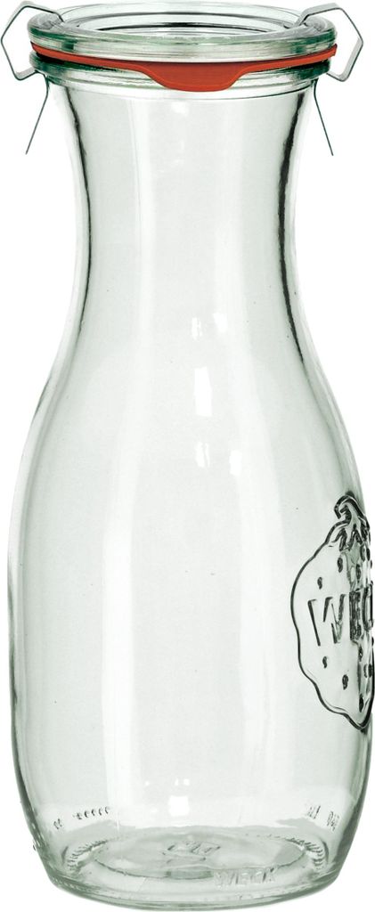 Butelka Weck Saftflasche z pokrywką, uszczelką i 2 zapinkami 530 ml 6 szt.