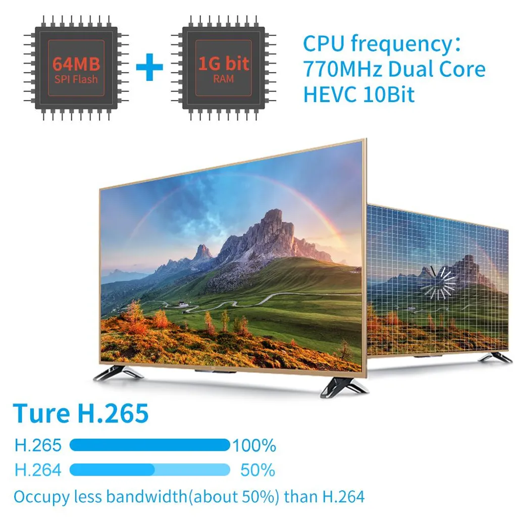 Décodeur Satellite Multi-Pièces GTMEDIA V7 PRO DVB-S2 Full HD Noir - 4