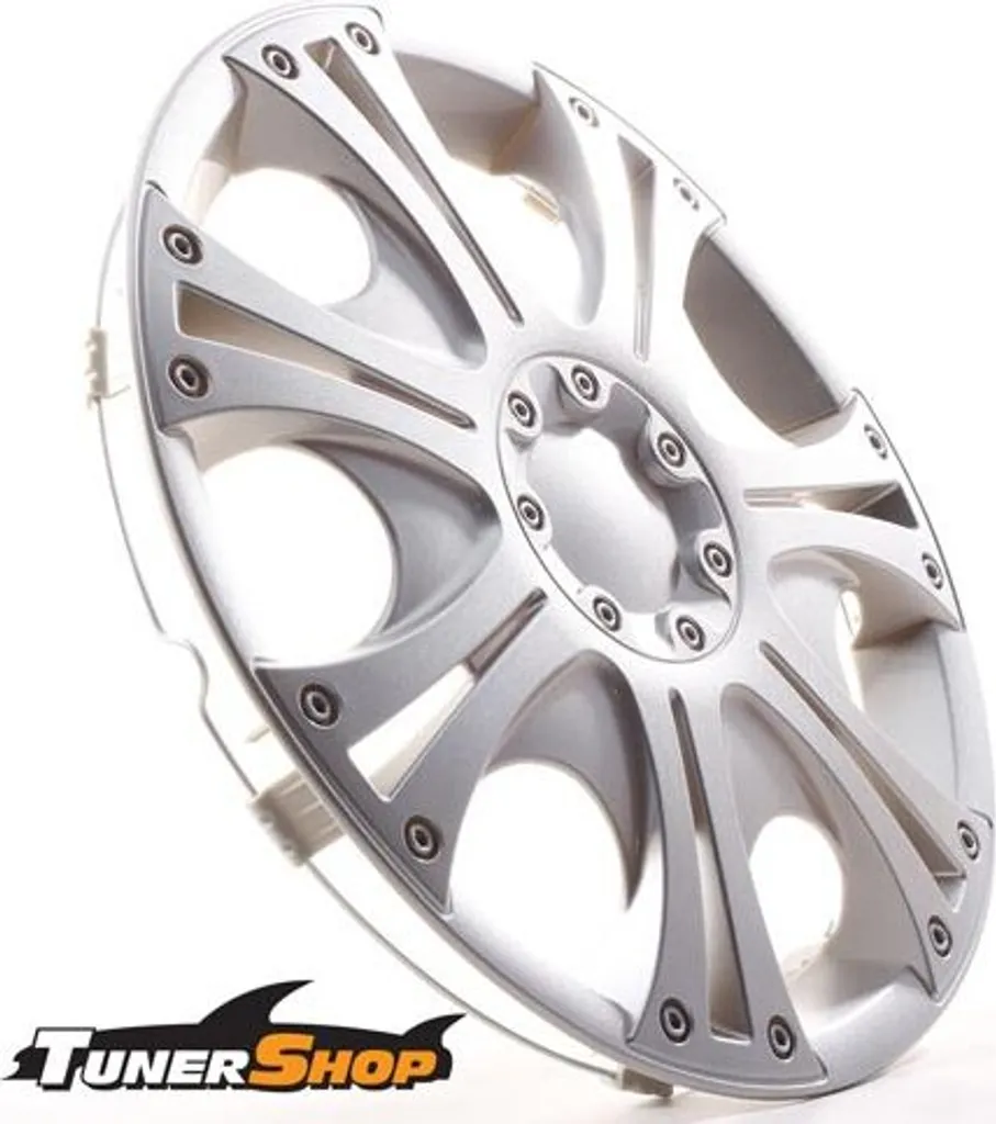 Kit 4 Copricerchi 13 Pollici Tobago Lux Argento per Auto Multimarca