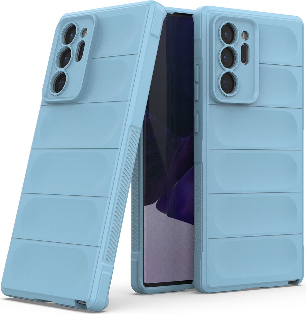 Galaxy Note 20 Ultra Hülle, Weich TPU Silikon Stossfest Anti-rutsch Schutzhülle für Samsung Galaxy Note 20 Ultra 5G Blau