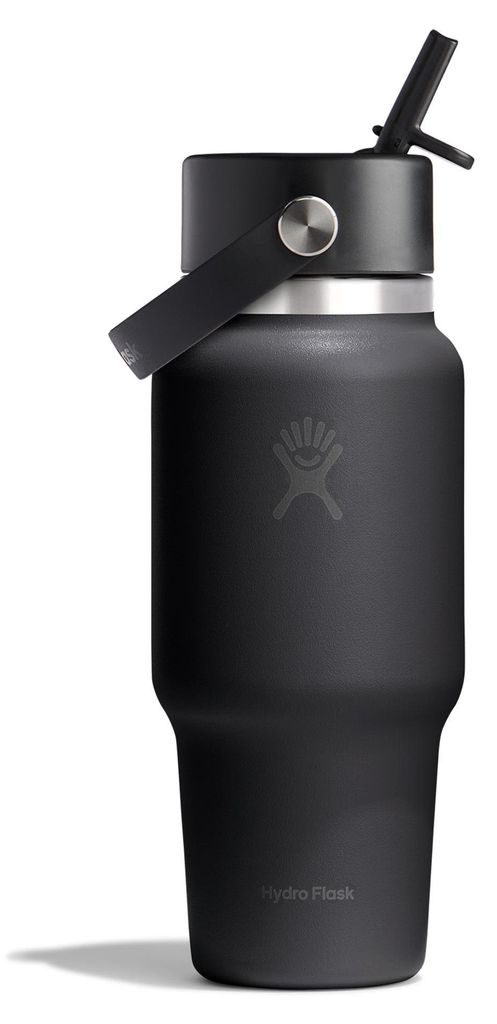 Hydro Flask 710ml Wide Flex Straw Travel Cap Isolierflasche tonal black