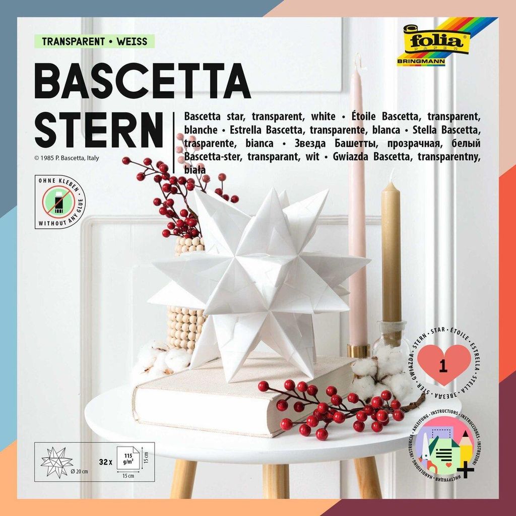 folia skládací prostěradla Bascetta star midi bílá Obrázek produktu 
