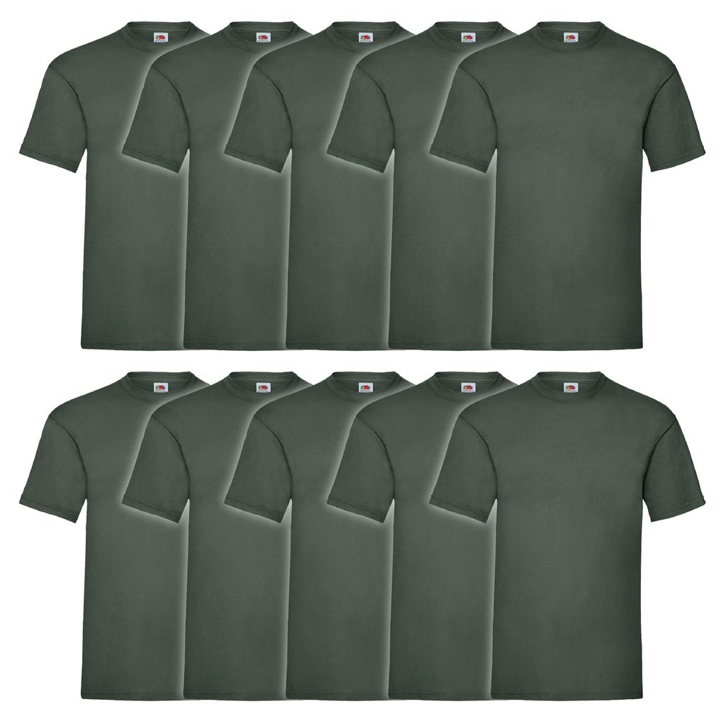 10er Pack Fruit of the Loom Valueweight T-Shirt Farbe: Produktbild 