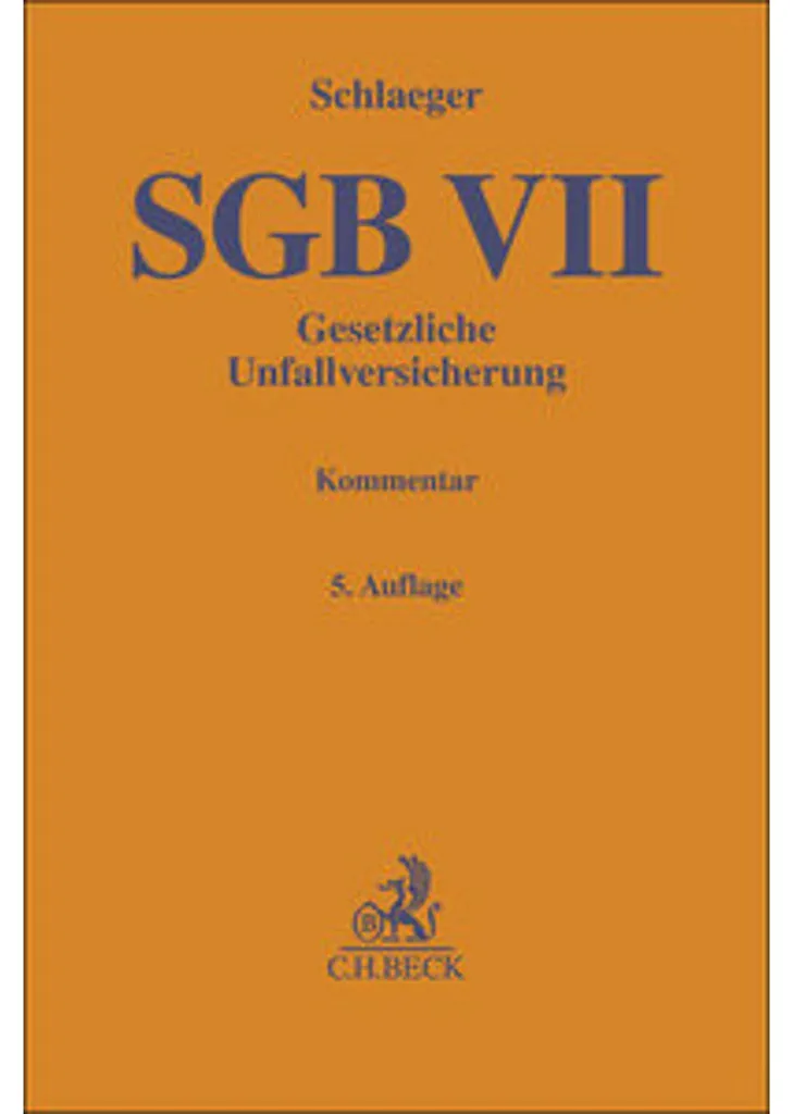 Code SGB VII Gesetzliche Unfallversicherung Texte Intégral de Loi