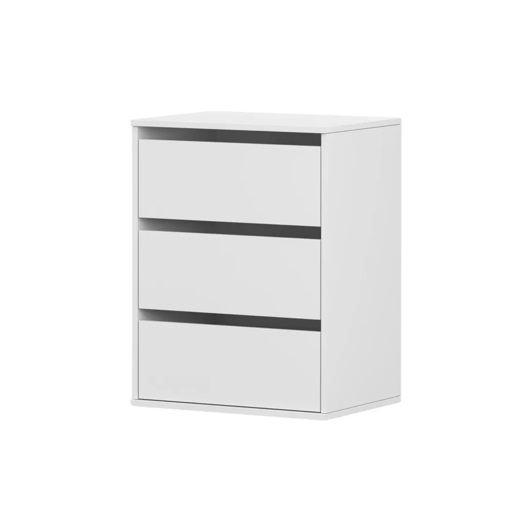 Panier coulissant pour armoire 55 cm blanc - Tiroir métal télescopique