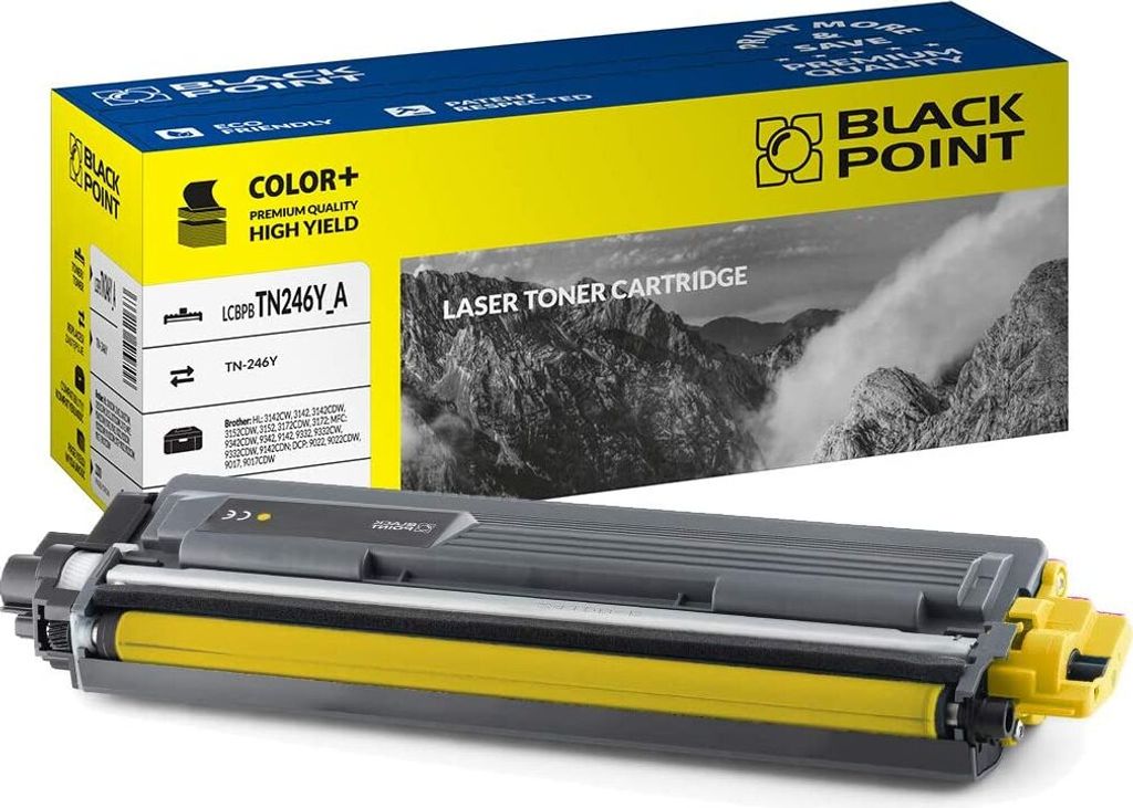 Black Point Toner Kompatibel zu TN-246Y - Brother HL 3142CW 3142 3142CDW 3152CDW 3152 3172CDW 3172 9342CDW 9342 9142 9332 9332CW 9332CDW 9142CDN