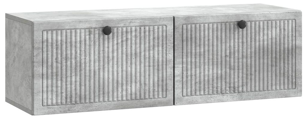 Maison Exclusive - Wandmontierter TV-Schrank Betongrau 98 x 31 x 30 cm