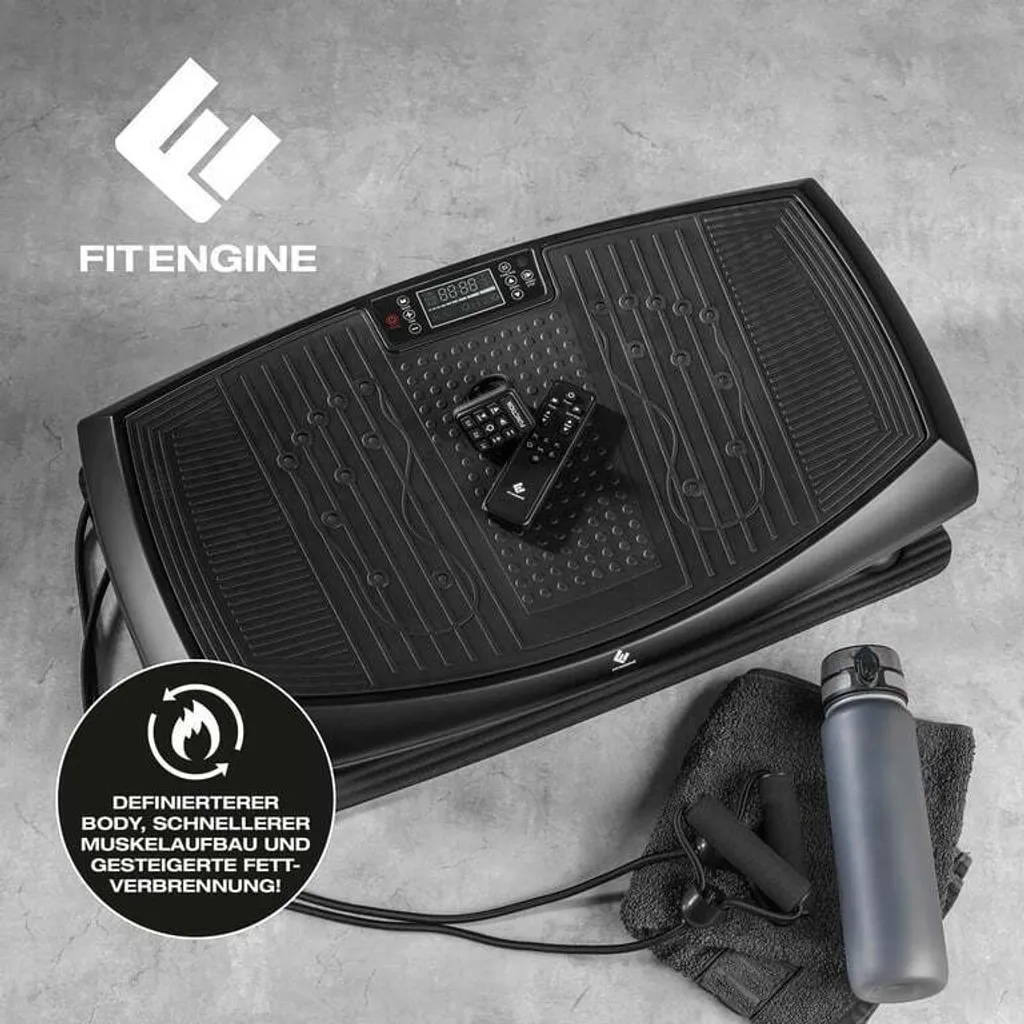 Plaque vibrante FitEngine 4D avec 60 niveaux et 4 modes de vibration - 8