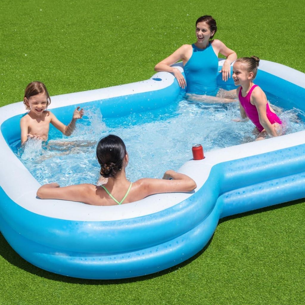 Kinderpool Aufblasbar 305 x 274 x 46 cm - Weiß