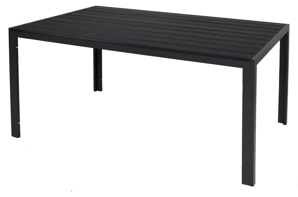 Alu Nonwood Gartentisch Esstisch Outdoortisch anthrazit 180x90cm