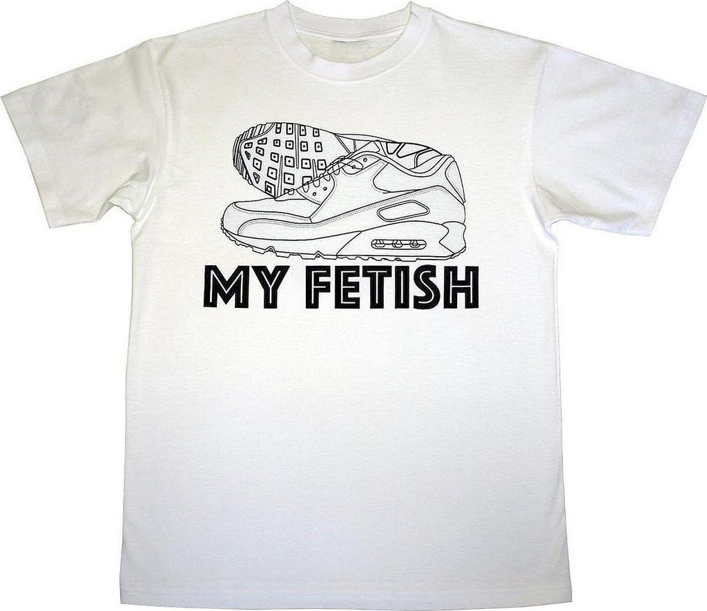 Sneax'N'Sox - T-Shirt "MY FETISH" - weiß L