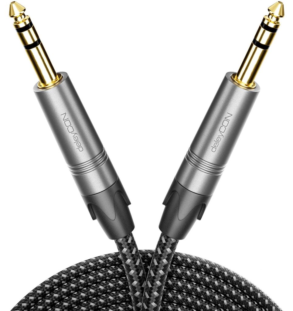 deleyCON, câble d'instrument de 10 mètres, câble jack 6,35 Image du produit 