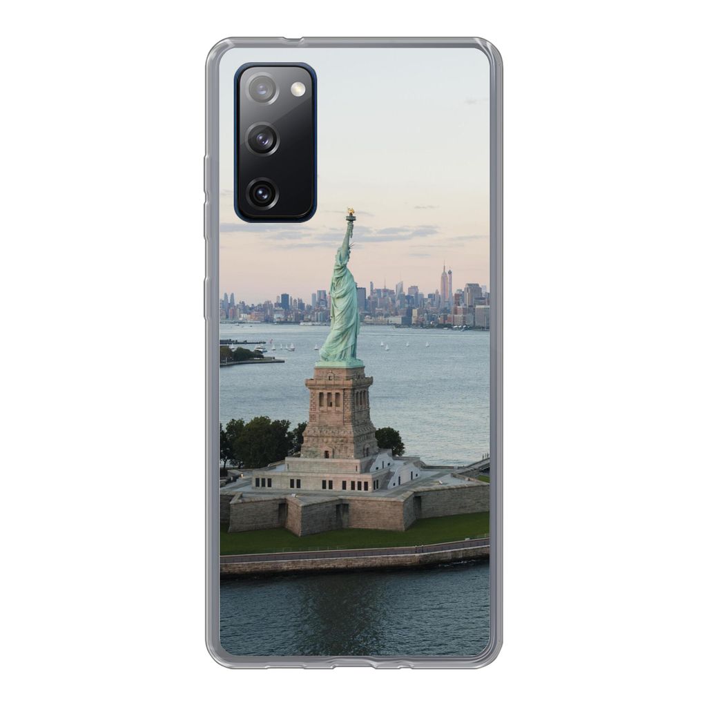 MuchoWow Handyhülle Schutzhülle Hülle für Samsung Galaxy S20 FE New York - Freiheitsstatue - Amerika Silikon Softcase Handy Hülle - Abdeckung