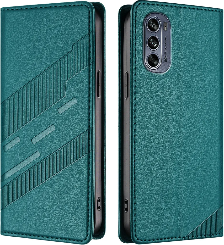Cover Motorola Moto G Play 2021 – Custodia Libro Pelle Magnetica Con Porta Carte Rossa