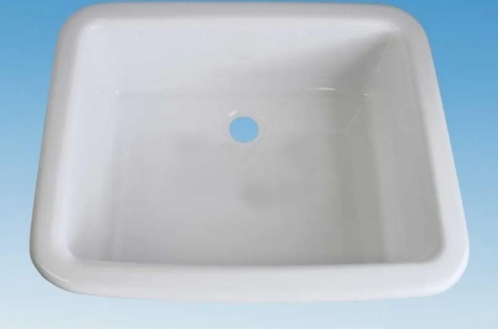 Lavabo camping-car encastrable blanc 35cm pour aménagement