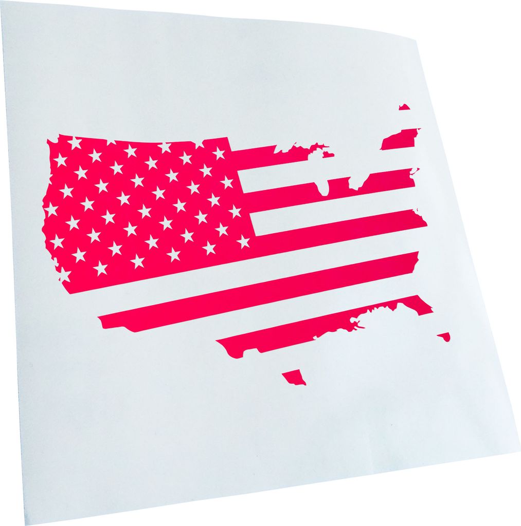 Kiwistar - Autoaufkleber - Flagge der Vereinigten Staaten Heckscheibe - Aufkleber für Auto Kfz Fahrrad, LKW, Truck Mofa