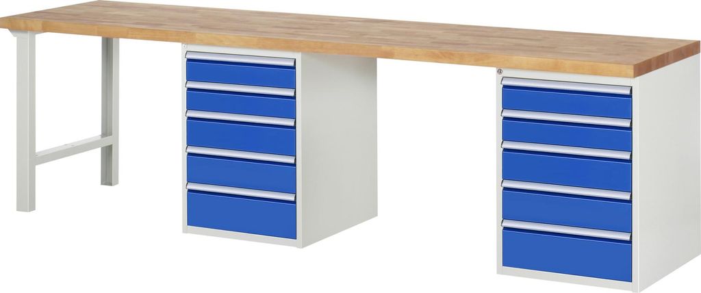 Rau Werkbank 7513A8, B3000xT700xH840mm, 10x Schublade-TA