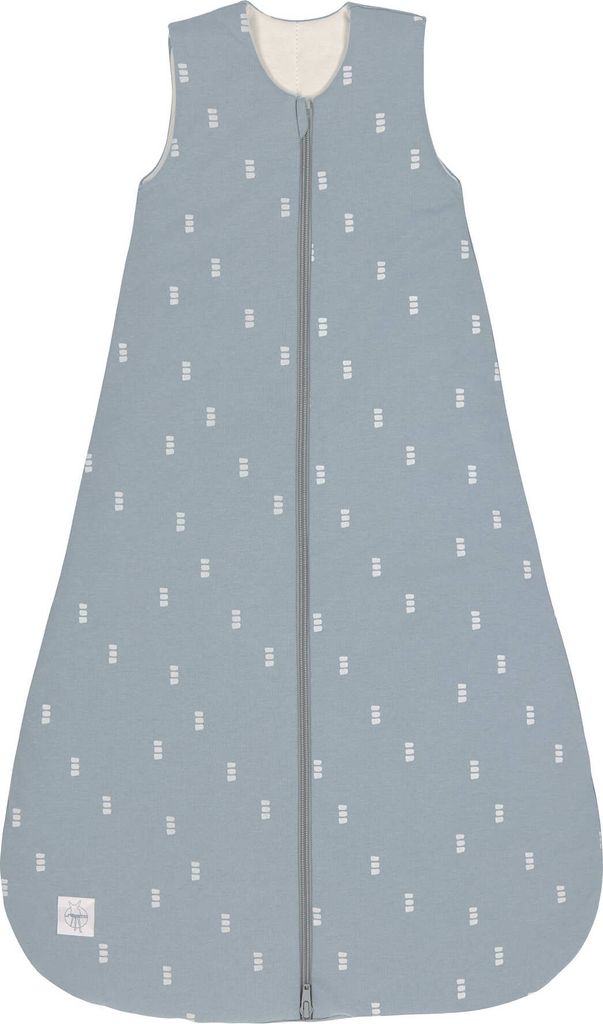 LÄSSIG Babyschlafsack 4 Jahreszeiten Blocks hellblau, Größe 62/68, 3-6 Monate