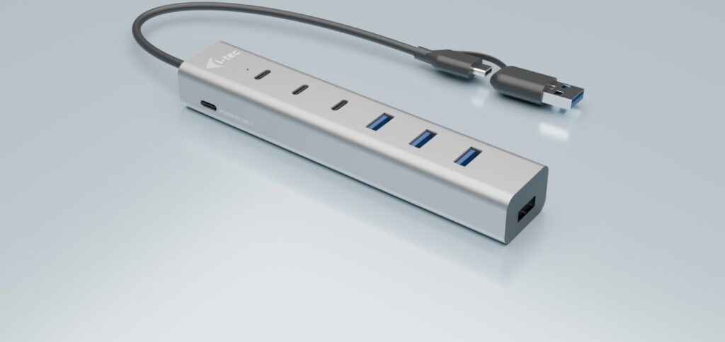 i-tec CAHUBMETAL7, USB 3.2 Gen 1 (3.1 Gen 1) Type-A + Obrázek produktu 