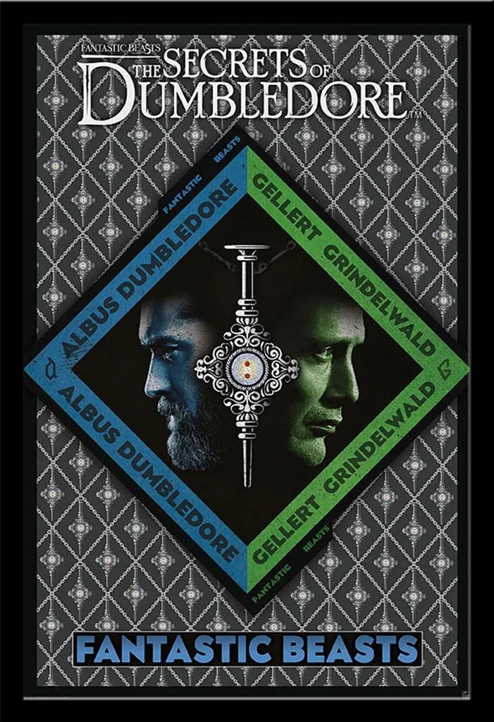 Animali Fantastici Poster I Segreti di Silente Grindelwald con Cornice