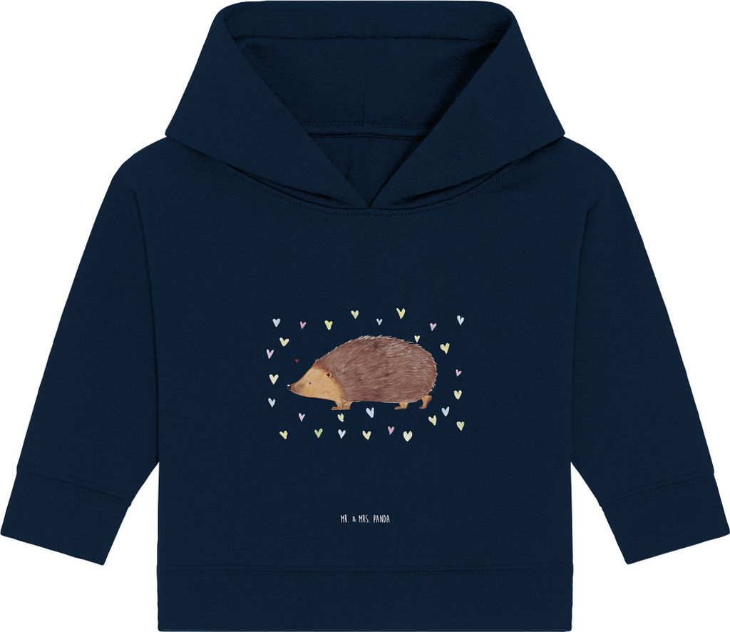 Mr. & Mrs. Panda Organic Baby Hoodie Igel Herzen 12. - 18. Produktbild 