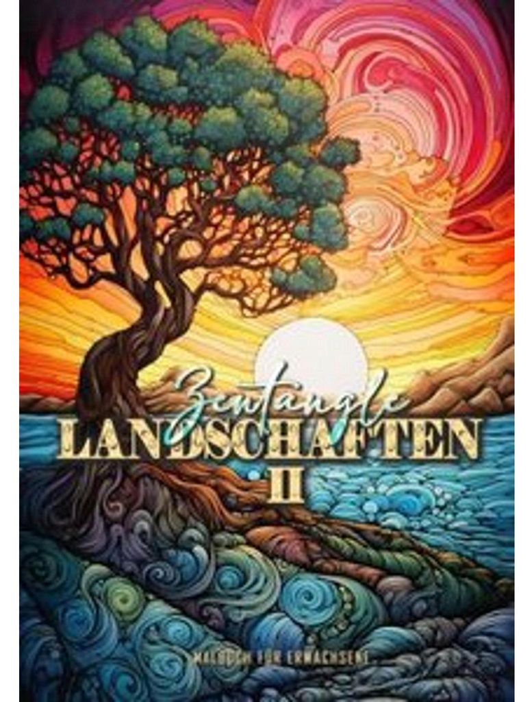 Zentangle Landschaften Malbuch für Erwachsene 2