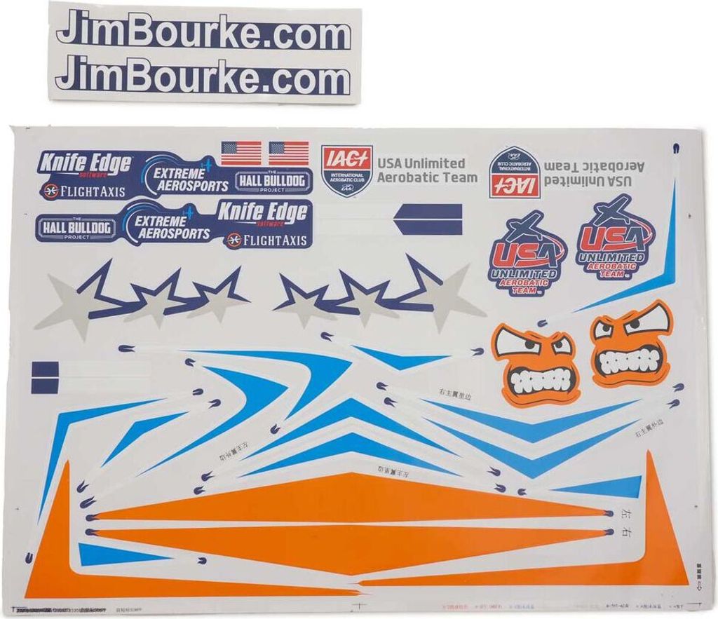 E-flite Decal Sheet: Extra 330 SC 1.3m