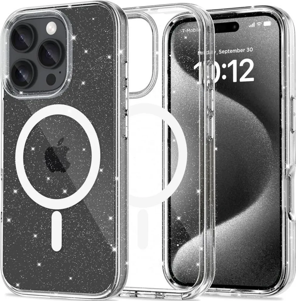 Tech-Protect Flexair Hybrid Magsafe iPhone 16 Pro Max Glitter | Cover Originale