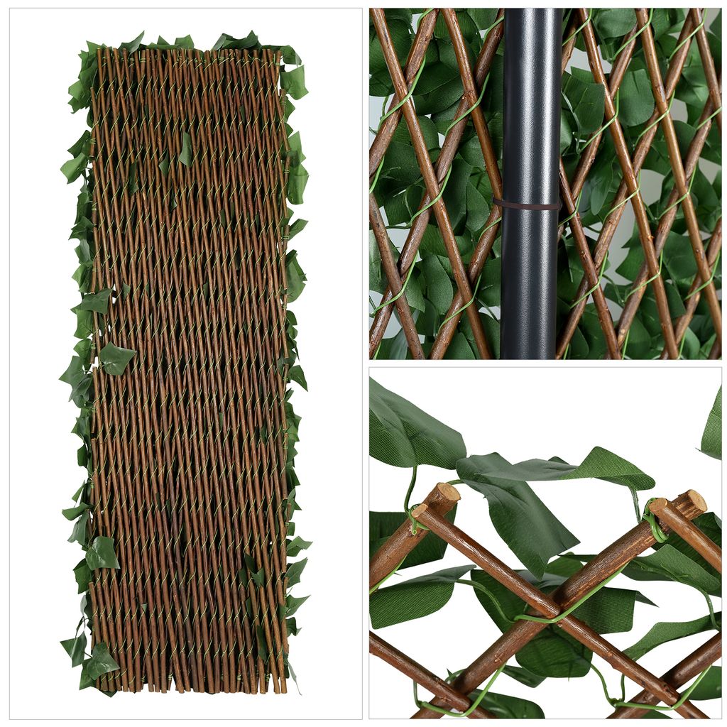 200 x 100 cm Kunststof privacy-scherm voor balkon, Productafbeelding 