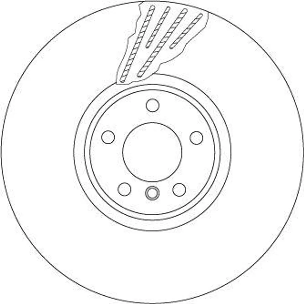 Disque de frein TRW DF6618S haute teneur en carbone pour BMW X5 X6